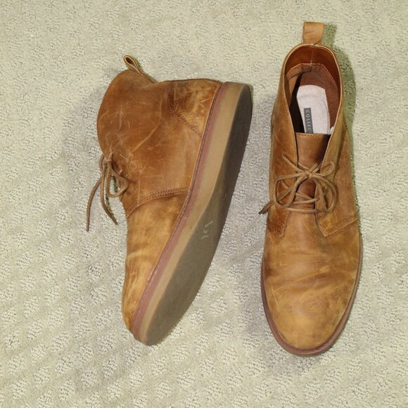 Clarks Collection Women's Sz 9.5 Classic Desert Boot Natural Tan Nubuck Leather - Picture 1 of 6